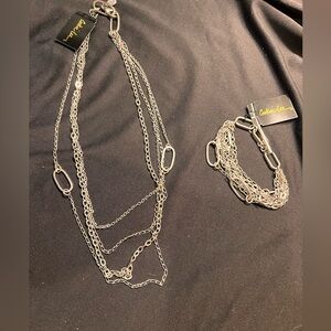 Cookie Lee- multiple chain necklace and bracelet